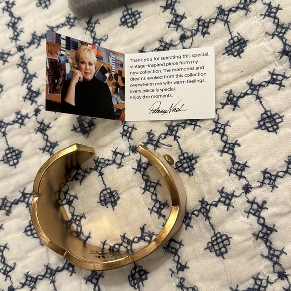 Patricia Nash cuff bracelet. NWT leather and metal combo. - Picture 4 of 5